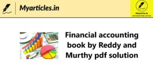 Financial accounting book by Reddy and Murthy pdf solution